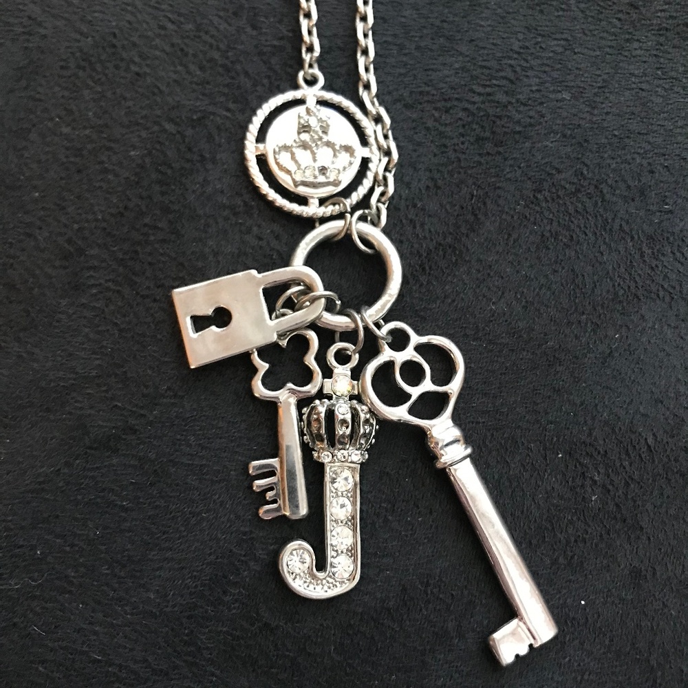 Juicy Couture Silver Charm Necklace